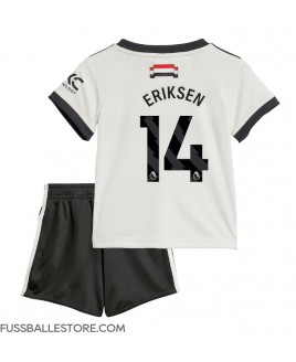 Günstige Manchester United Christian Eriksen #14 3rd trikot Kinder 2024-25 Kurzarm (+ Kurze Hosen)